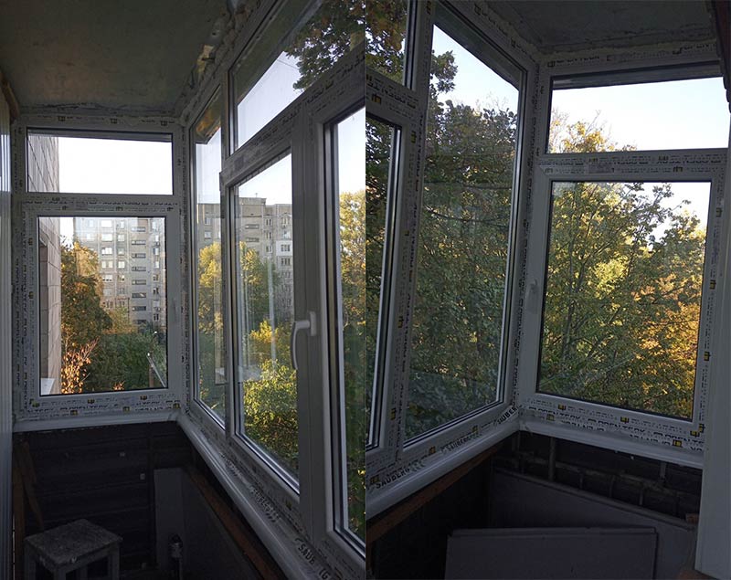 Balcony window inside