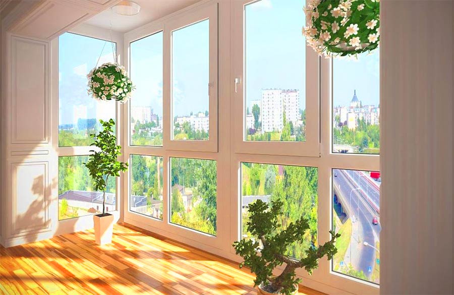 Kunststofffenster in einer Zweizimmerwohnung