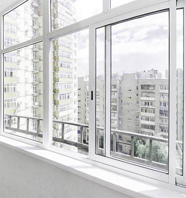 Einbau von Aluminium-Schiebefenstern