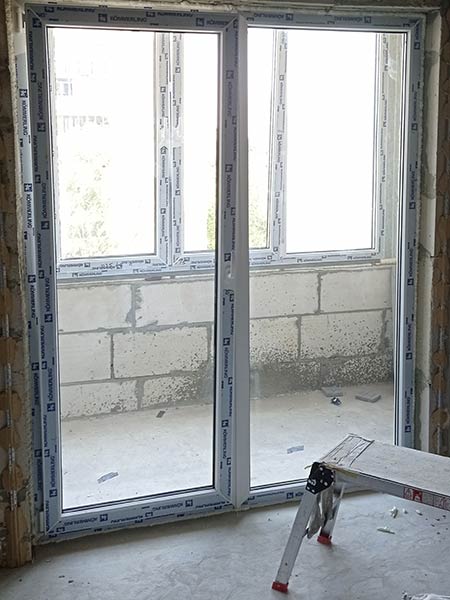 Panoramic balcony block