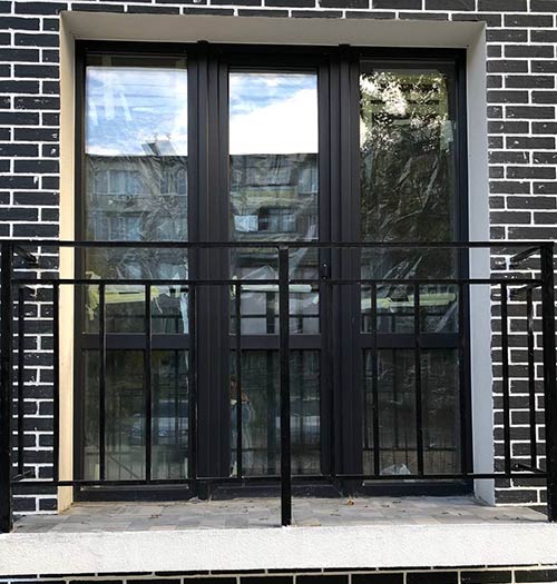 Französische Fenster in Wohnung